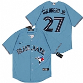Blue Jays 27 Vladimir Guerrero Jr. Light Blue 2020 Nike Cool Base Jersey,baseball caps,new era cap wholesale,wholesale hats